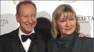  ??  ?? Lifetime award: Actor Bill Paterson last night with his wife Hildegard Bechtler