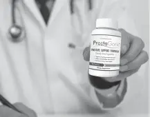  ??  ?? ProstaGorx Works: This new pill blocks hormones associated with an enlarged prostate without causing any negative side- effects