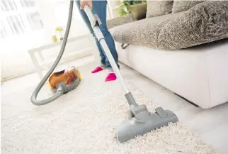  ?? GETTY IMAGES/ISTOCK PHOTO ?? It’s best to vacuum your carpets daily to remove surface dirt and dust.