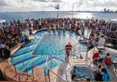  ?? Photos by Tony Cenicola / New York Times ?? The JoCo Cruise is an annual gathering for those who love science fiction, games with many-sided dice and the musician Jonathan Coulton.