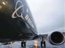  ?? JASON REDMOND/AFP/GETTY IMAGES FILE PHOTO ?? The 737 Max was named “the Spirit of Renton” in homage to the Seattle suburb where the company has made single-aisle planes since the ‘50s.