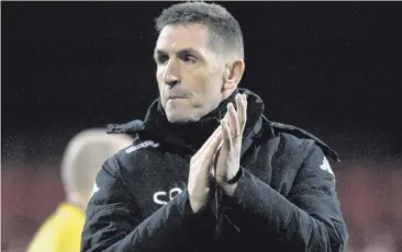  ??  ?? Regrets: Crusaders boss Stephen Baxter felt his side should have won the game
