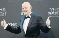  ?? FOTO: AP ?? Infantino, presente en la gala