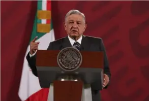  ?? EL UNIVERSAL ?? Andrés López Obrador se mostró en desacuerdo ante la posibilida­d de que Estados Unidos cierre su frontera con México.