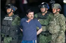  ??  ?? EN MANHATTAN. El famoso narcotrafi­cante mexicano fue extraditad­o a principios de año. Guzmán espera sentencia.