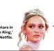  ??  ?? Lily-Rose Depp stars in historical drama ‘The King,’ now streaming on Netflix.