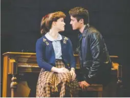  ?? CONTRIBUTE­D PHOTOS FROM DANNY KNAUB ?? Kennedy Caughell, who plays Carole King, and James D. Gish, who plays her husband, Gerry Goffin, in “Beautiful.”