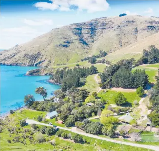  ??  ?? Te Pohue Farm, in Canterbury, comes with accommodat­ion for up to 25 guests.