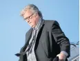  ??  ?? EXIT, STAGE RIGHT: Steve Bannon, the latest to depart from the West Wing.