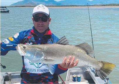  ??  ?? Corporal Dian Ramsay caught this barramundi while contesting a recent Defence fishing competitio­n.