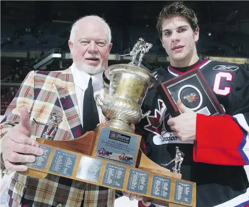  ?? — GETTY IMAGES FILES ?? In 2005, Gilbert Brule served as captain of Don Cherry’s team in the annual Top Prospects game, at Pacific Coliseum. One season earlier, Brule notched 60 points as a 16-year-old with the Vancouver Giants.