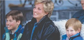  ??  ?? Princess Diana in Austria with her sons Prince William (left) and Prince Harry in March 1993.