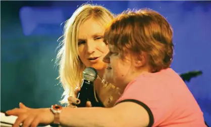  ?? Photograph: Mark Westwood/Getty Images ?? Jo Whiley with her sister Frances, who has the rare Cri du Chat genetic syndrome and was admitted to hospital with Covid.