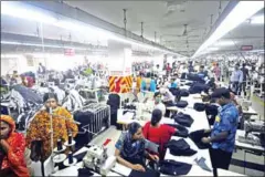  ?? MUNIR UZ ZAMAN/AFP ?? Bangladesh exported garment items worth $499.09 million, $506.51 million and $1.09 billion to India, China and Japan last fiscal year.