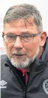  ??  ?? Craig Levein: Sights on Old Firm’s Euro cash