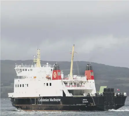  ?? PICTURE: JOHN DEVLIN ?? 0 Some 15 out of 28 Calmac routes have been disrupted and the problems are set to continue for weeks