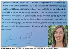  ?? CEDOC PERFIL ?? ESCRITO. Un político propuso “cagarla a trompadas”.