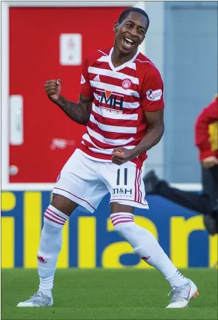  ??  ?? Hamilton attacker Mickel Miller put St Mirren to the sword on Saturday