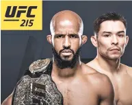  ??  ?? UFC FLYWEIGHT CHAMPION DEMETRIOUS “MIGHTY MOUSE” JOHNSON will defend his title against challenger Ray “The Tazmexican Devil” Borg on Sunday.