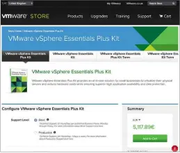  ??  ?? ABOVE The VMware vSphere Essentials Plus Kit comes with lots of useful extras