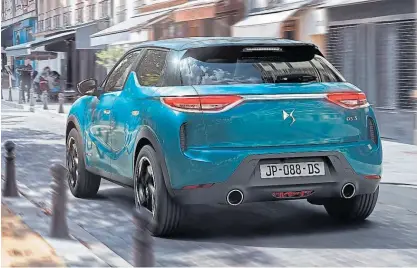  ??  ?? Base. EL DS 3 Crossback está montado sobre una nueva plataforma modular que será utilizada el año que viene cuando se comience a fabricar en El Palomar el nuevo Peugeot 208 .