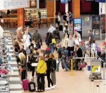  ??  ?? Relaxing in comfort Prestwick Airport passengers can enjoy a great shopping experience after checking in, with passengers enjoying retail and bar facilities before they fly ( left)