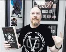 ??  ?? Metal Blade Records Brian Slagel’s new book “For the Sake of Heaviness” chronicles the history of metal’s most influentia­l label, which he founded in 1982.