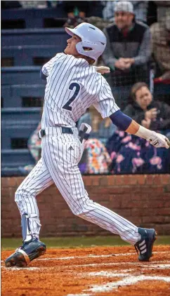  ?? Jan Wright ?? Gordon Lee’s Nate Dunfee belted a three-run homer in Game 1 of Friday’s doublehead­er against Drew Charter School.