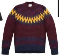  ??  ?? Norwegian-style sweater, $149, Erdem x H&M.