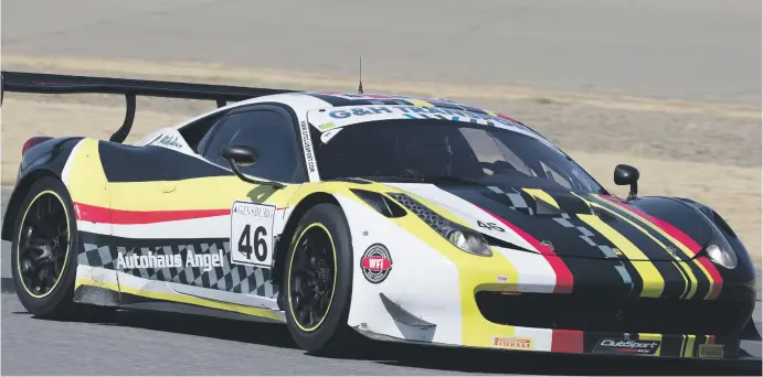  ?? Paul Bedford ?? EXOTIC, FAST. Marcel Angel won both of Saturday’s G&H Transport Extreme Supercar races at Phakisa with his Autohaus Angel Ferrari 458 GT3.Picture: