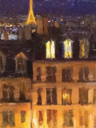  ??  ?? Montmartre Nocturne, oil on linen, 8 x 6" (20 x 15 cm)