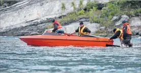  ??  ?? The right stuff: These boaties were well prepared for every eventualit­y.