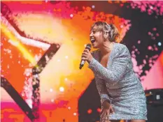  ??  ?? Jessica Mauboy sings at the NIMAs in 2019 in Darwin