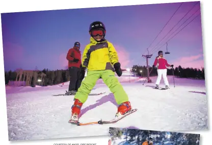  ?? COURTESY OF ANGEL FIRE RESORT ?? Learn to Ski and Snowboard Month at New Mexico ski areas brings many deals to the table. Here, a skier takes a lesson at Angel Fire.