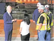  ?? ASSOCIATED PRESS FILE PHOTO ?? President Joe Biden tours the Taiwan Semiconduc­tor Manufactur­ing Co.’s north Phoenix computer chip plant site in December.