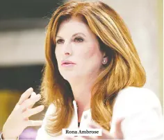  ??  ?? Rona Ambrose THE FRONT-RUNNER