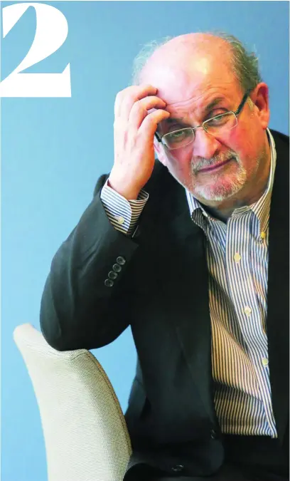  ?? CRISTINA BEJARANO ?? Salman Rushdie ya tiene a punto su próxima novela, «Victory City»