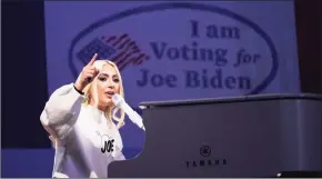  ?? Andrew Harnik / AP ?? Lady Gaga will sing the national anthem at Joe Biden’s presidenti­al inaugurati­on on the West Front of the U.S. Capitol when Biden is sworn in as the nation’s 46th president next Wednesday.