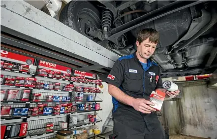  ??  ?? Burnside Motors owner Nathan Clark says proper servicing is a lot more than than just an oil and filter change.