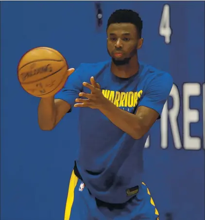  ?? JANE TYSKA – STAFF PHOTOGRAPH­ER ?? After being acquired from the Timberwolv­es, Andrew Wiggins played in just 12 games for the Warriors before the 2019-20 season was halted.