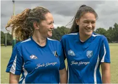  ??  ?? Naia Toaolamai-Holden, 15, right, and her mother, Tamara Toaolamai, are desperate for her to play seniors and feel her developmen­t could go backwards playing in her own age bracket.