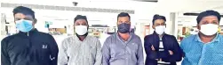  ?? ?? The Sri Lankan transit passengers, who are fighting to get back their gold stuck at the Chennai airport for more than two weeks