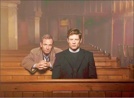  ?? (AP) ?? In this image released by PBS, Robson Green portrays Geordie (left), and James Norton portrays Sidney in ‘Grantchest­er’.
