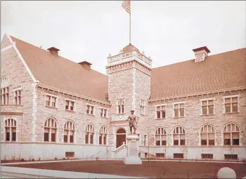  ?? JOLIET AREA HISTORICAL MUSEUM ?? This Joliet Public Library building, which opened in 1903, is one of the stops on Downtown Joliet Architectu­ral Tours on Oct. 17, Nov. 7 and Nov. 14. The site is now the Ottawa Street Branch, or main library.