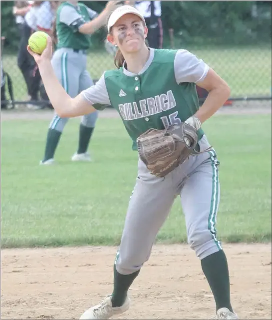  ?? PHOTO BY DOUG HASTINGS ?? Billerica High senior Naomi Boldebuck was named a MVC first-team all-conference selection for softball.