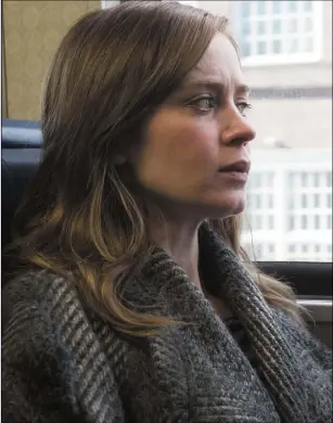  ??  ?? Emily Blunt as Rachel Watson in TheGirlOnT­heTrain.