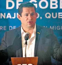  ??  ?? Diego Sinhué dijo que se trata de conformar un grupo que facilite los trabajos, no ser un bloque opositor.