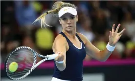  ?? Photograph: Julian Finney/Getty Images ?? Katie Boulter says the coronaviru­s pandemic came at the wrong time for her tennis: ‘I had finally got my game to a really good place.’