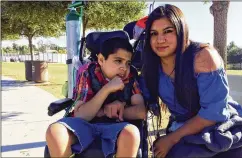  ?? TNS ?? Lucy Verde and her family continue to lovingly support Izaiah Wallis, now 10, every day, after a drunken driver hit the child when he was 18 months old. Since the incident, Izaiah has regained his sight, some use of his arms and some speech.