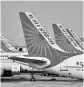  ??  ?? One of those suits was filed in May against state-owned Air India, which Cairn has said should be considered alter ego of the Indian government